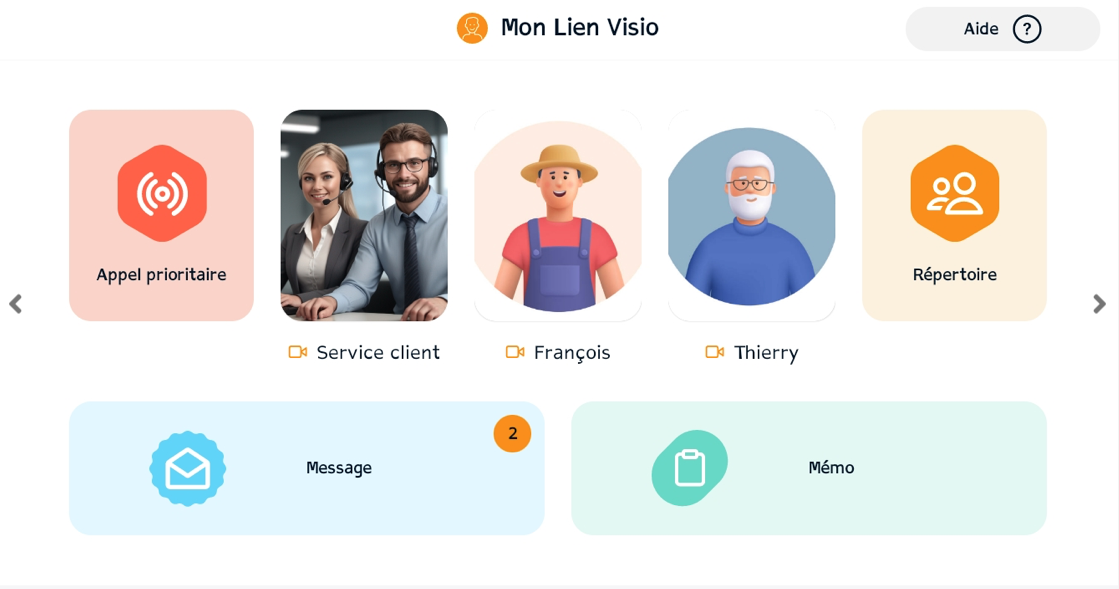 capteur d'écran application mon lien visio